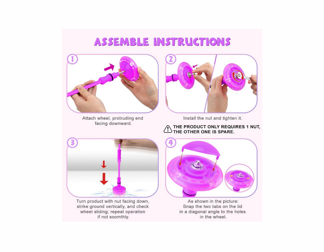 Skip Ball o Pata Pata. Juguete de Tobillo LED – Con Charms