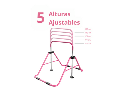 Children's gymnastics bars with adjustable height
