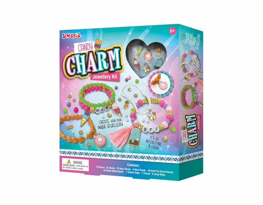 Mini kit de joyería con dijes de caramelo
