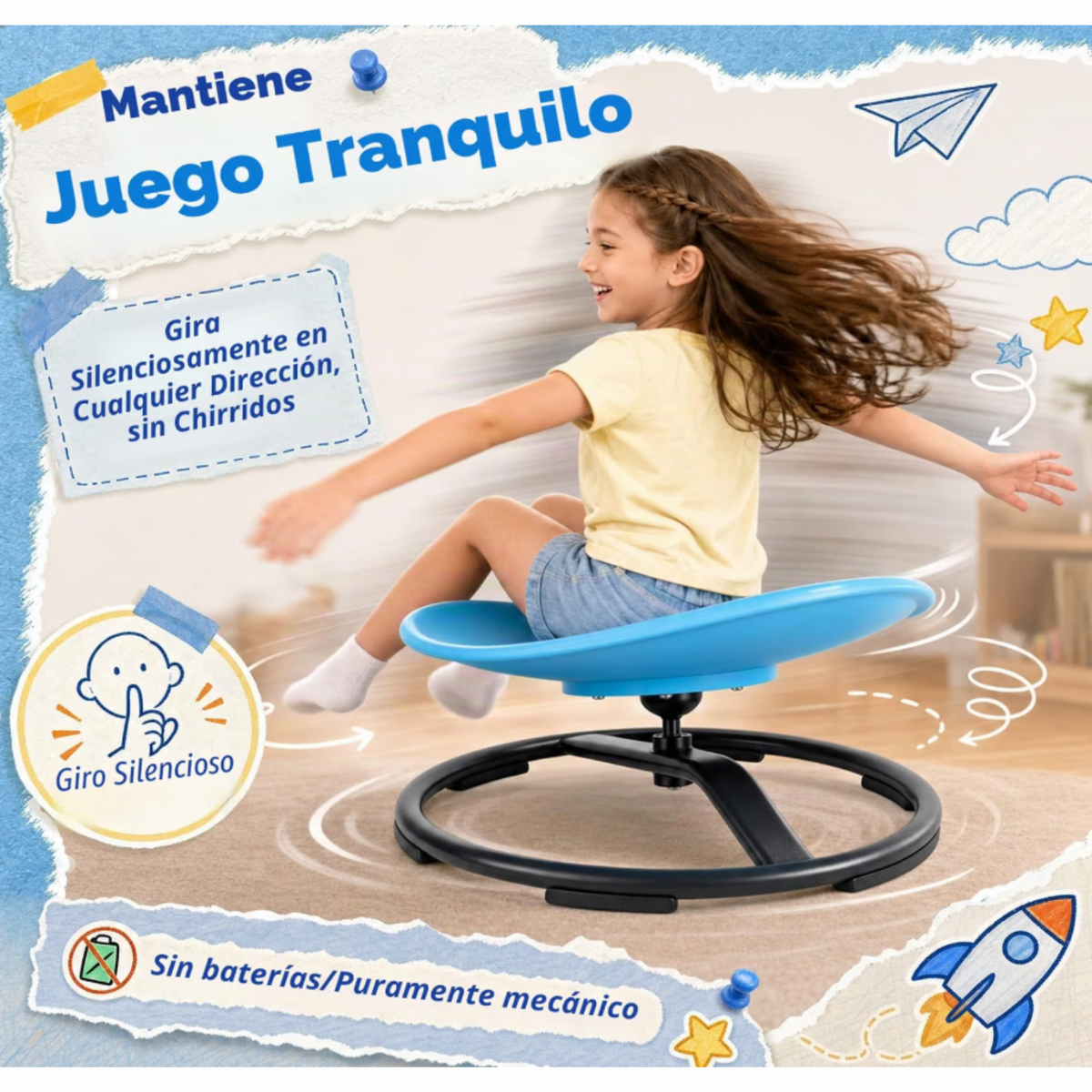 Silla sensorial giratoria