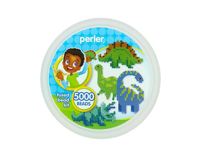 Set en Balde de Mullos para Planchar: Crea Dinosaurios con 5004 Piezas