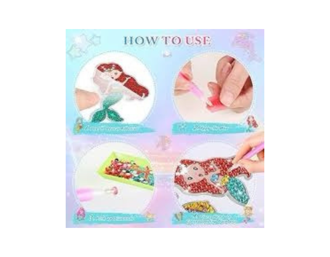 Pintura con diamantes llaveros para niñas