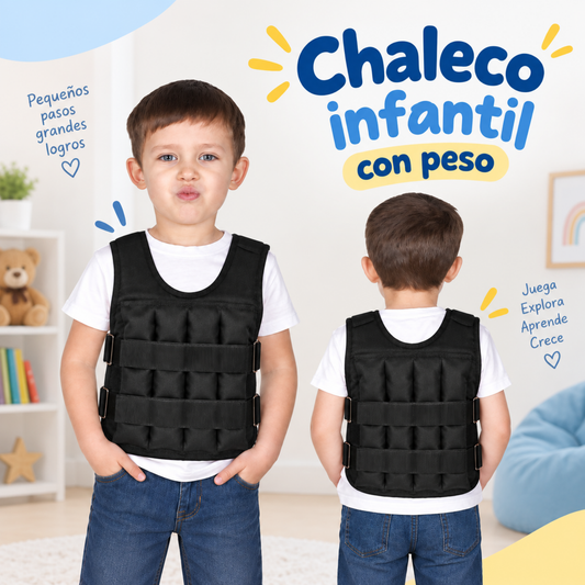 Chaleco con peso 2.8 kg ajustable