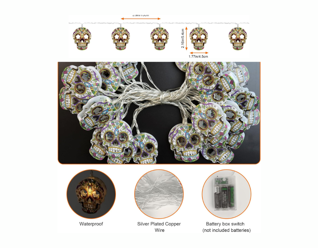 Guirnalda de calaveras