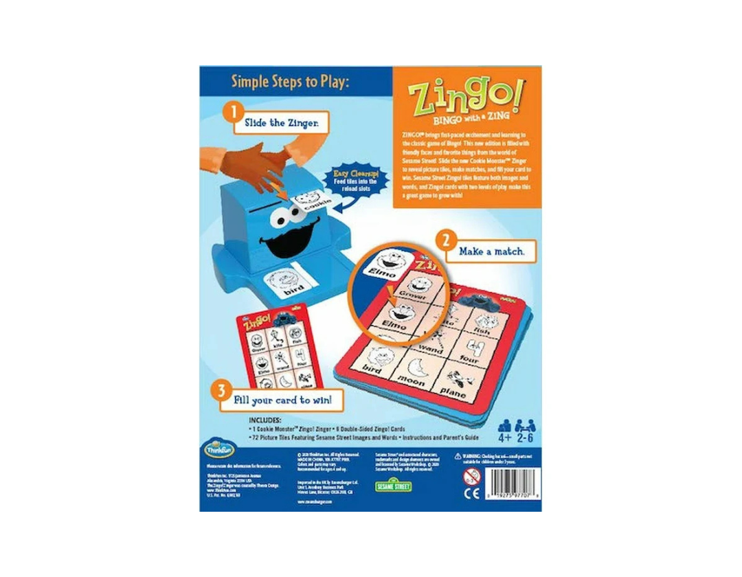 ¡Zingo! - ThinkFun Sesame Street Plaza Sésamo