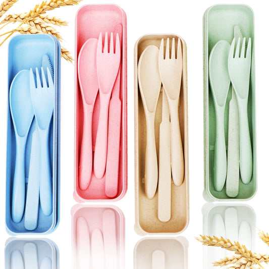 Cutlery set with lunchbox case - Knife, Fork and Spoon