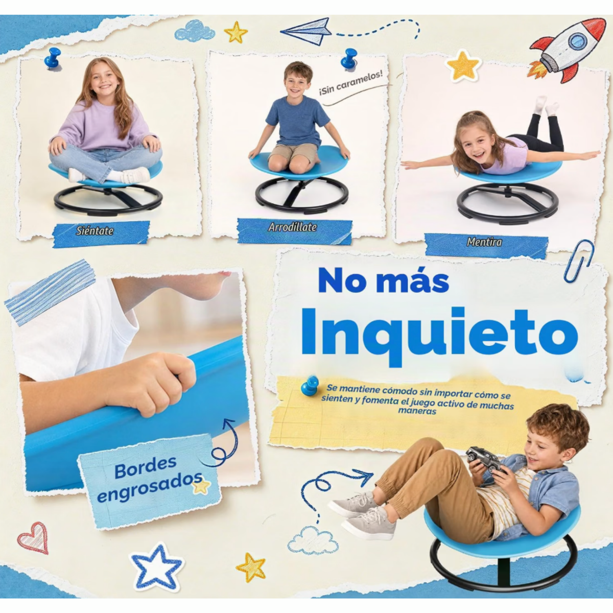 Silla sensorial giratoria