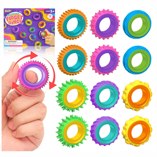 Anillos Sensoriales Fidget Giratorios