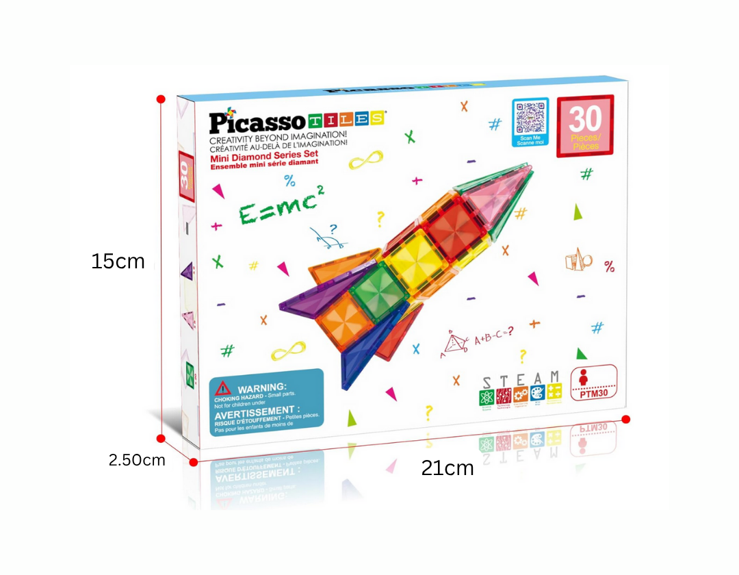 PicassoTiles Set de 30 Piezas Mini