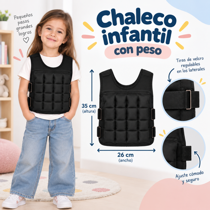 Chaleco con peso 2.8 kg ajustable