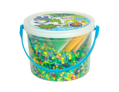 Set en Balde de Mullos para Planchar: Crea Dinosaurios con 5004 Piezas