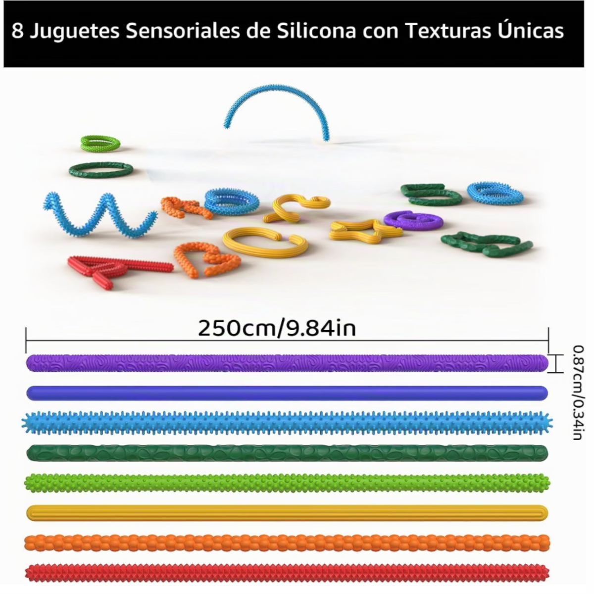 Fidget fideos silicon texturas