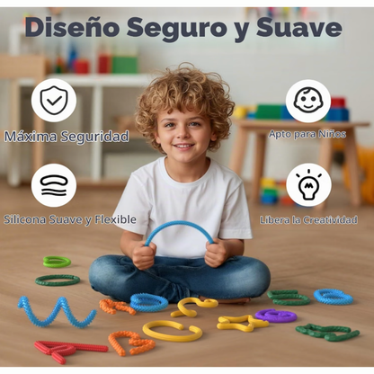 Fidget fideos silicon texturas