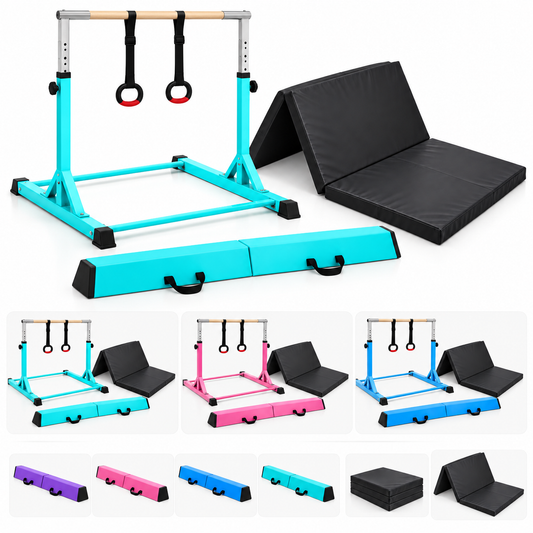 Combo Barra PRO + Viga de Equilibrio + Colchoneta Plegable 200cm