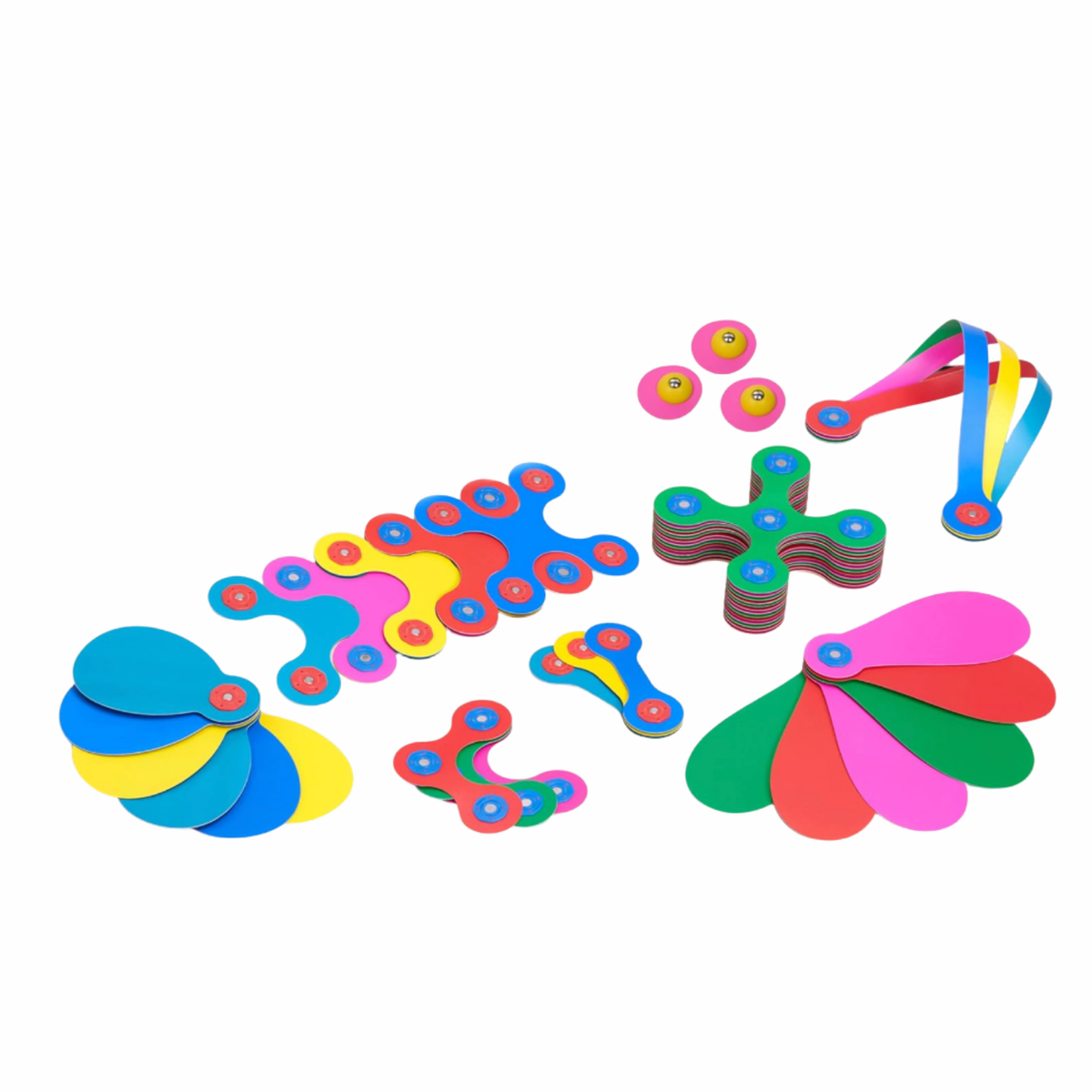 Kit de Construcción Magnética Flexible 48 u 80 piezas