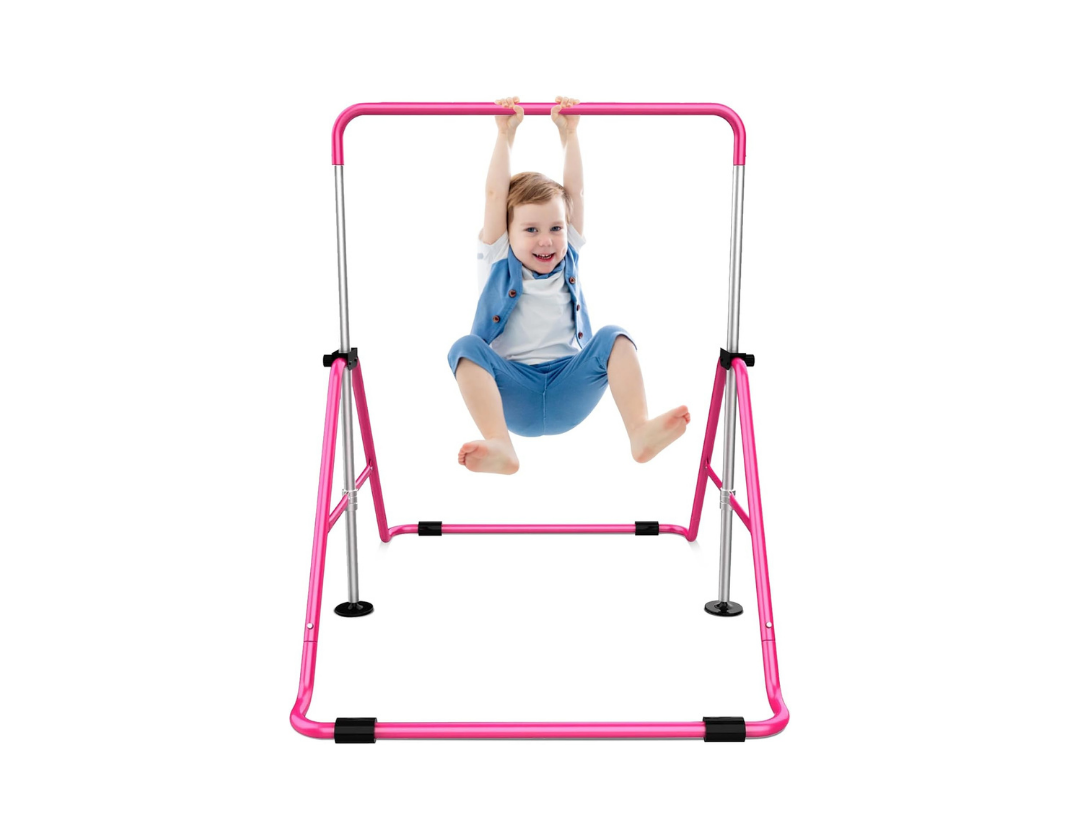 Barras de gimnasia para niños con altura ajustable