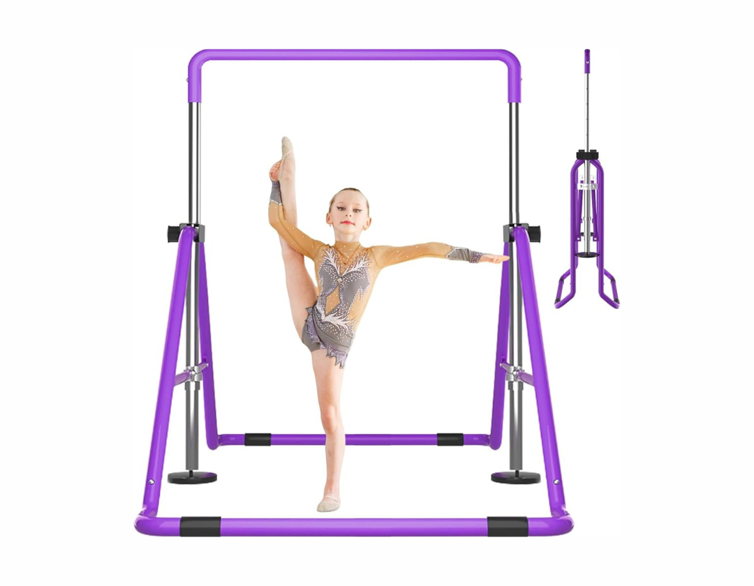 Barras de gimnasia para niños con altura ajustable