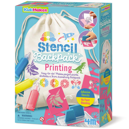 Kit de Estampado con Stencil para Mochila KidzMaker 4M