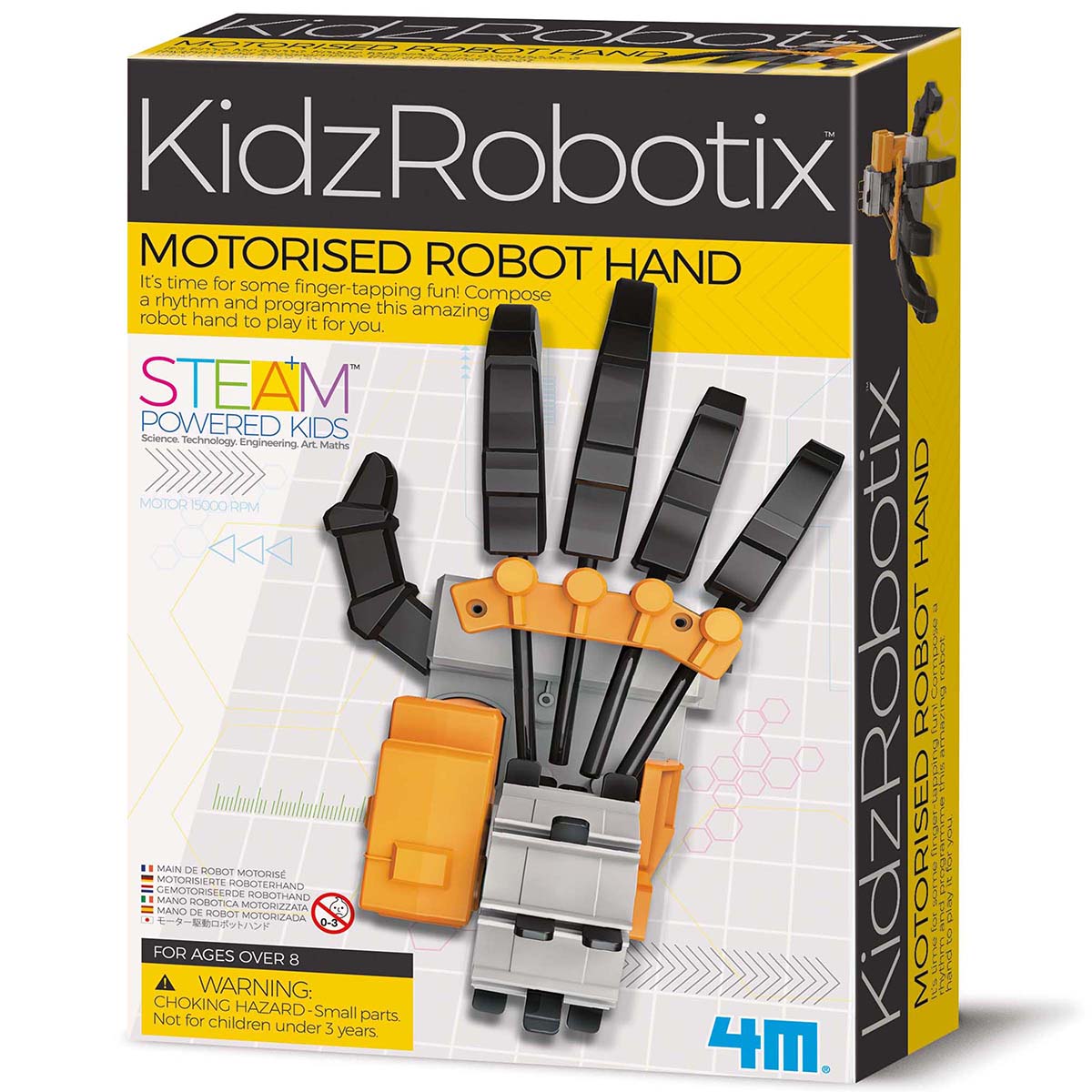 Mano Robótica con Motor - KidzRobotix 4M