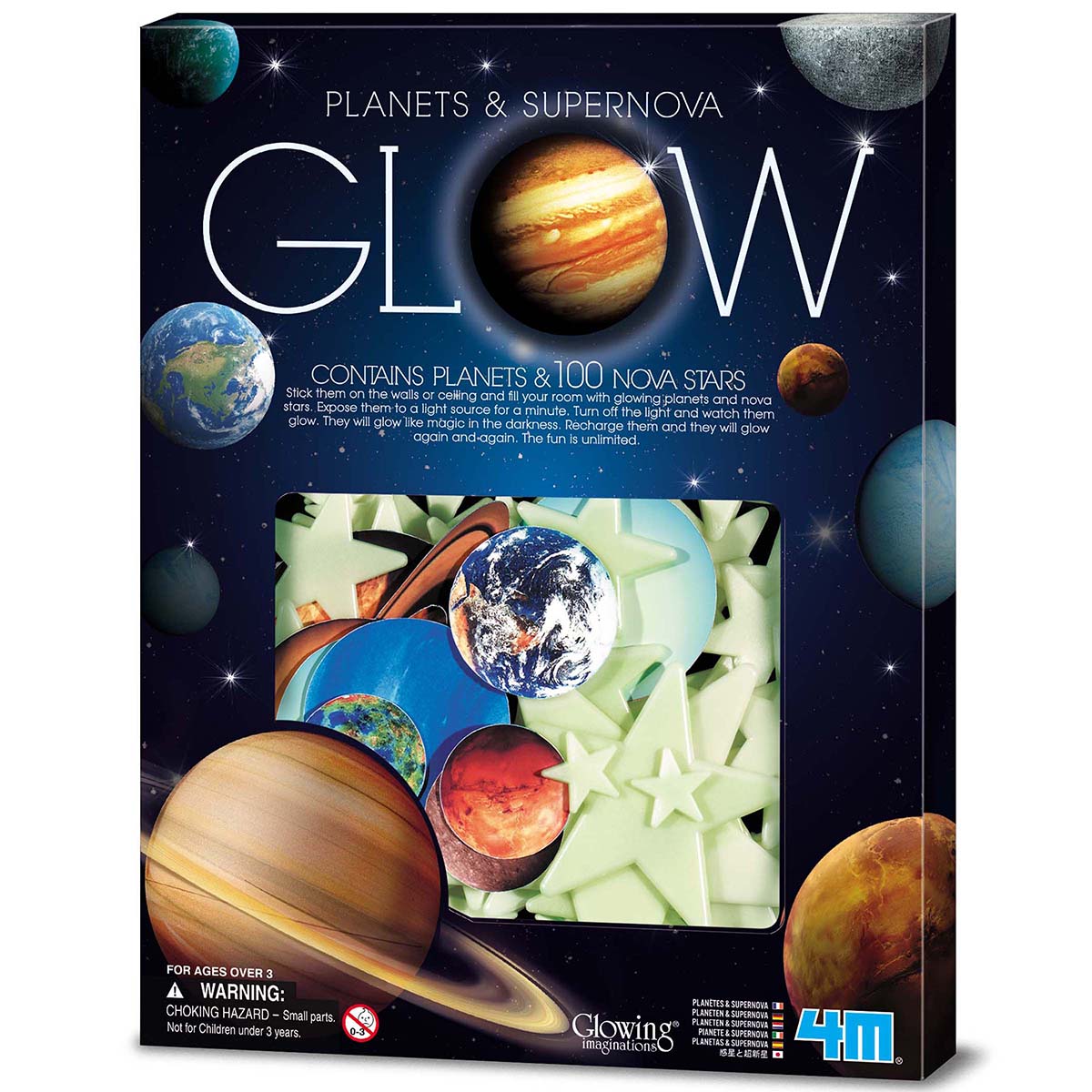 Planetas y Supernova que Brillan (100 piezas) Glowing Imaginations 4M