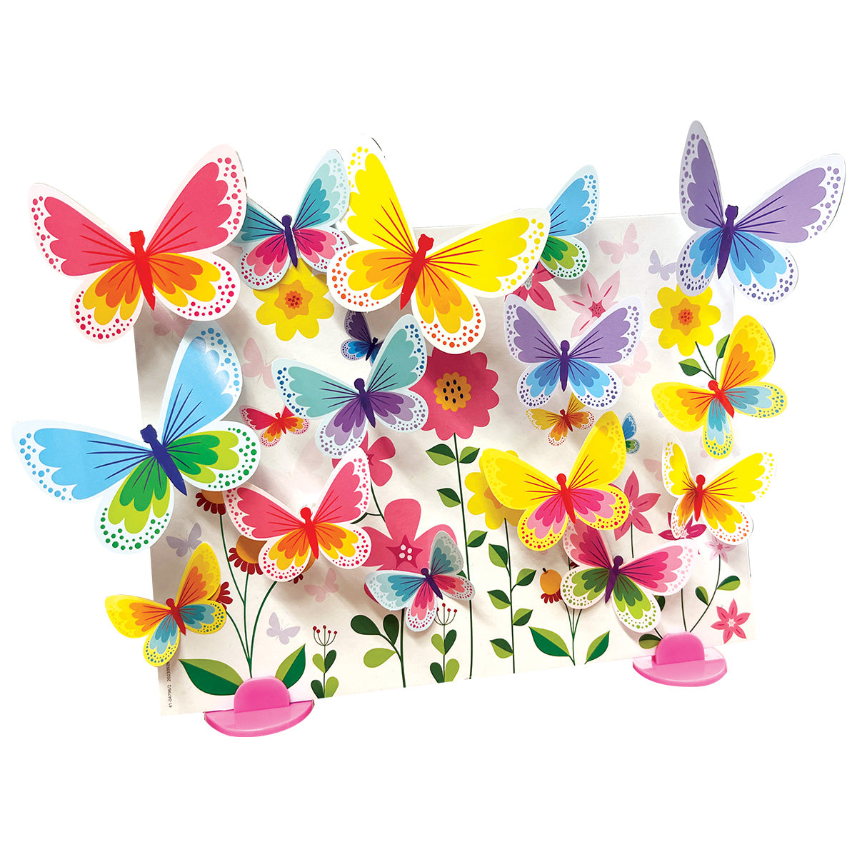 Lienzo 3D de Mariposas que Brillan KidzMaker 4M