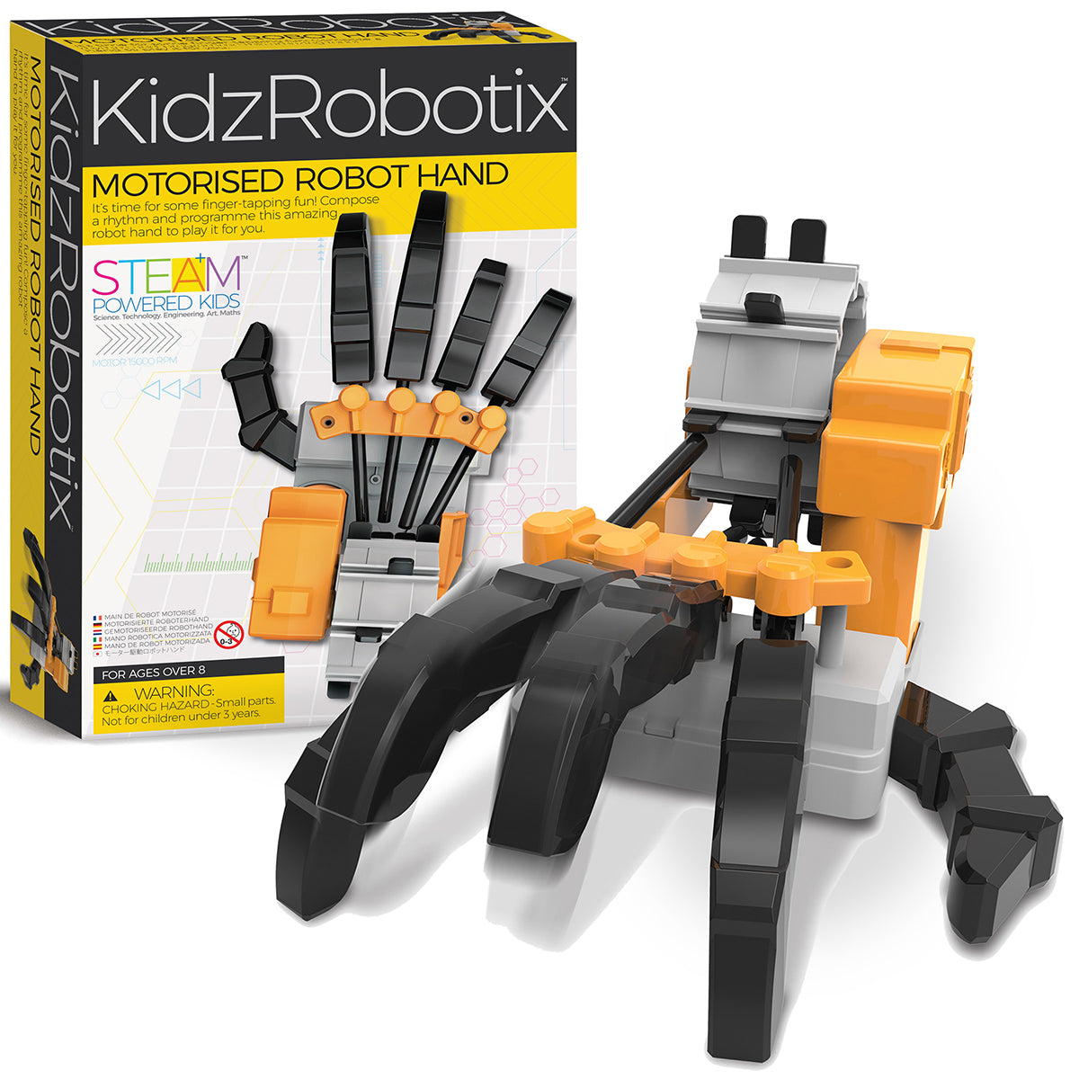 Mano Robótica con Motor - KidzRobotix 4M