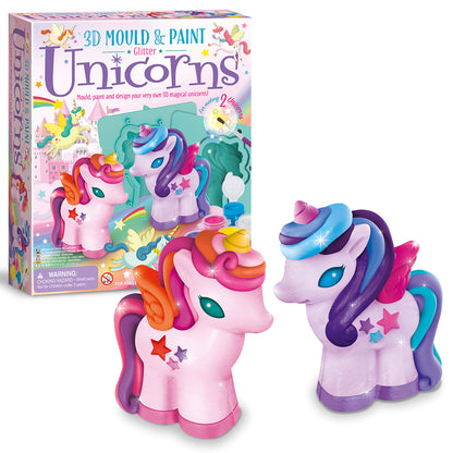 Unicornios 3D Mould and Paint 4M