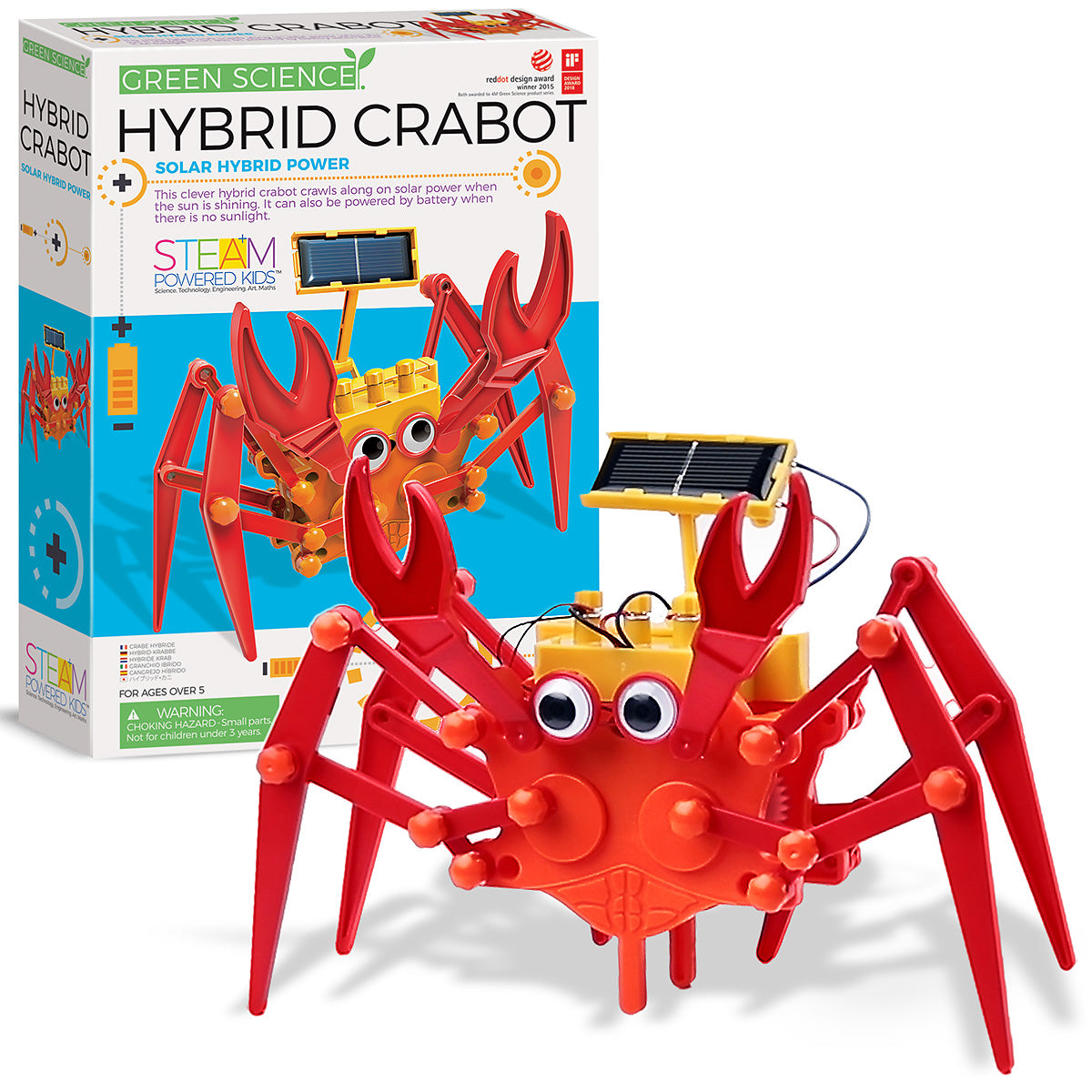 Robot Cangrejo con panel solar Green Science 4M