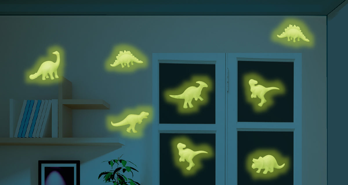 Dinosaurio 3D que Brilla en la Oscuridad Glowing Imaginations 4M