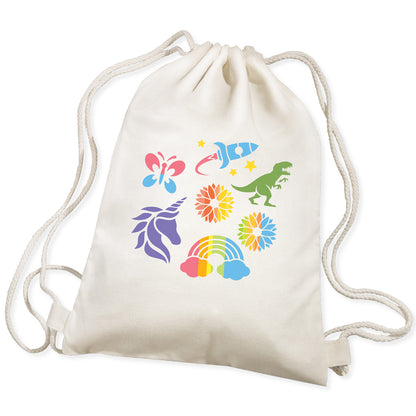 Kit de Estampado con Stencil para Mochila KidzMaker 4M