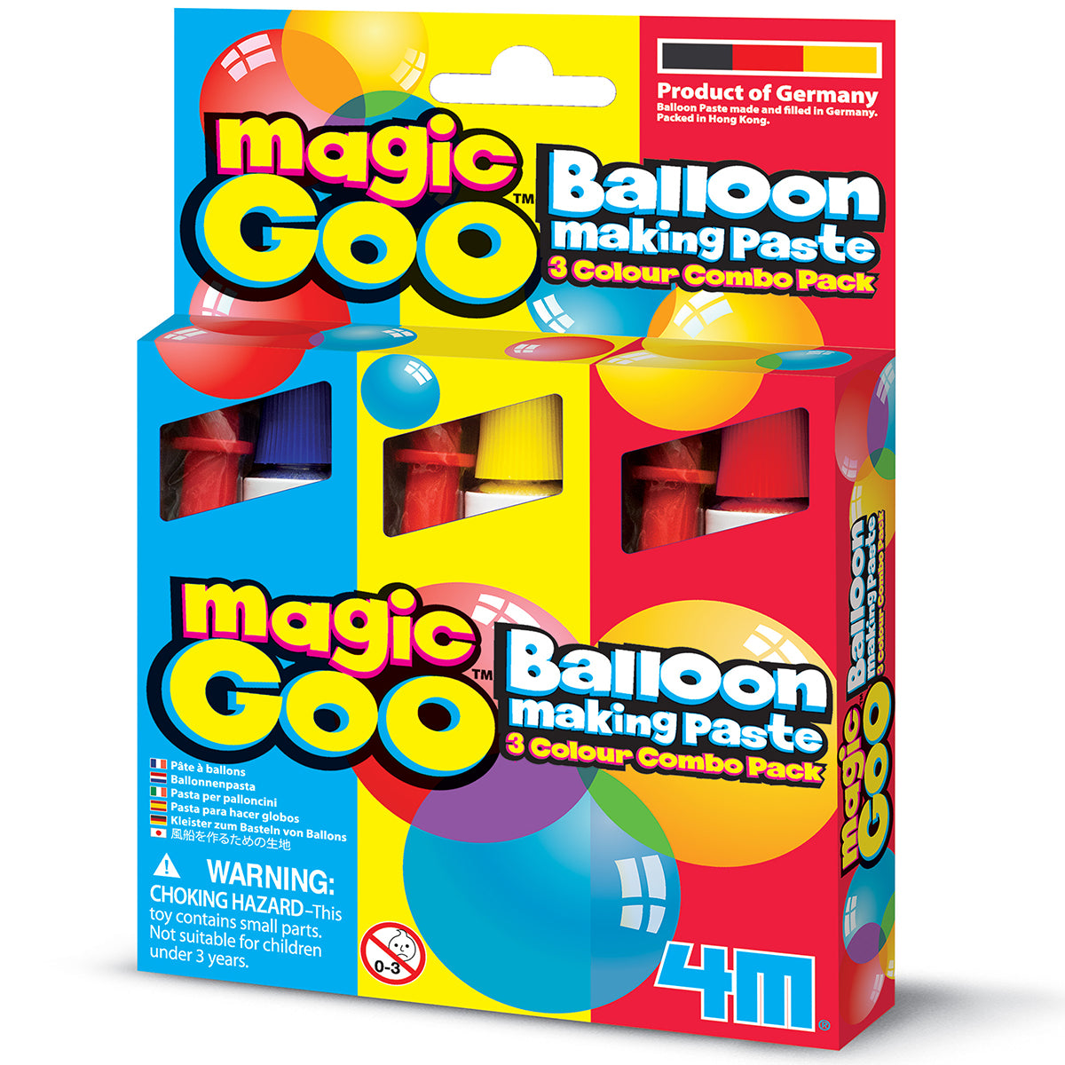 Kit Magic Goo 3 en 1 - Burbujas y Globos de Plástico