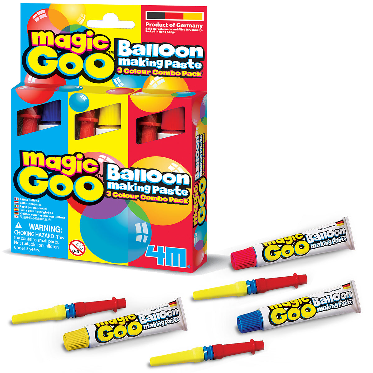Kit Magic Goo 3 en 1 - Burbujas y Globos de Plástico