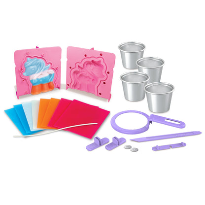 Kit para Hacer Velas 3D de Unicornios KidzMaker 4M