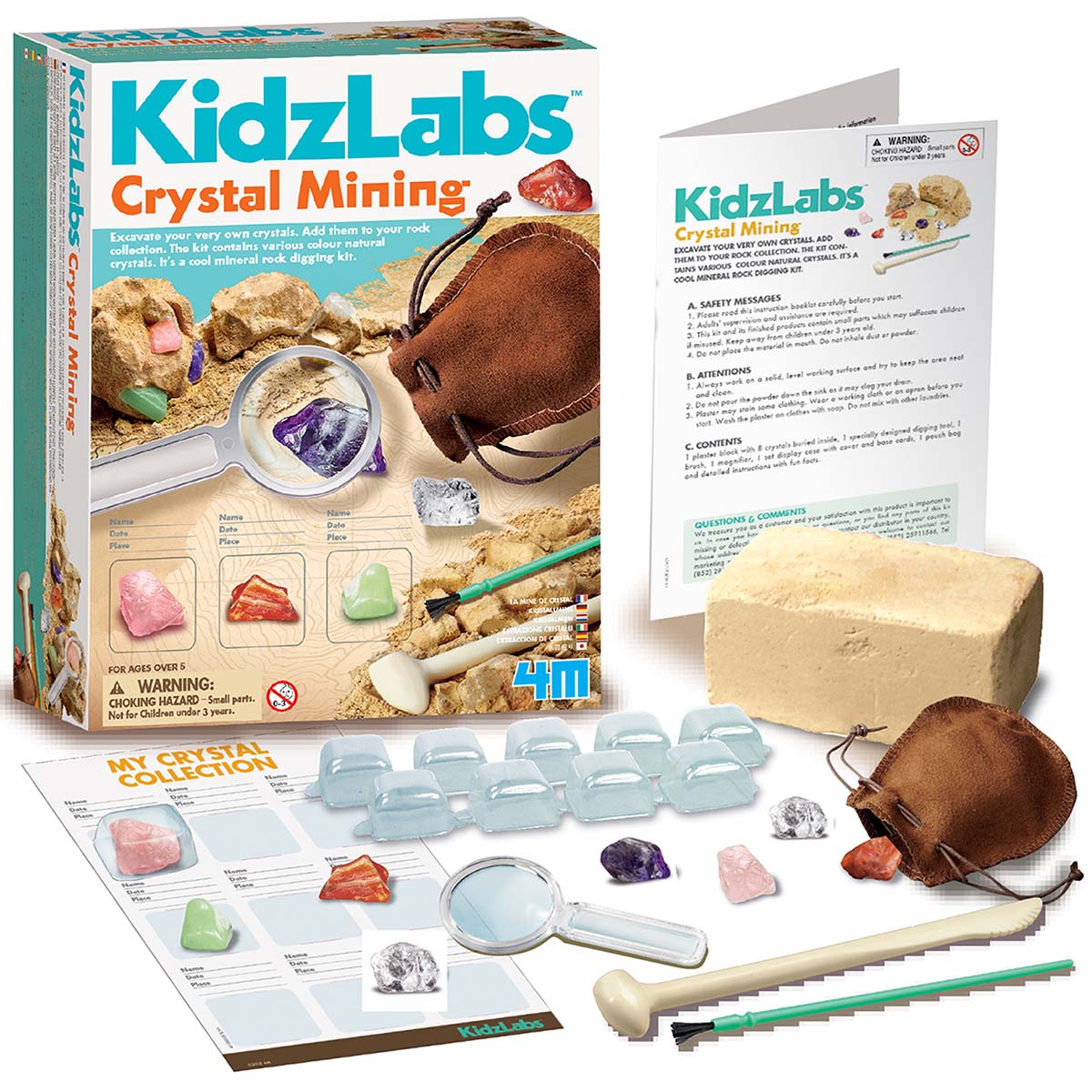 Minería de Cristales para Niños Kidz Labs 4M