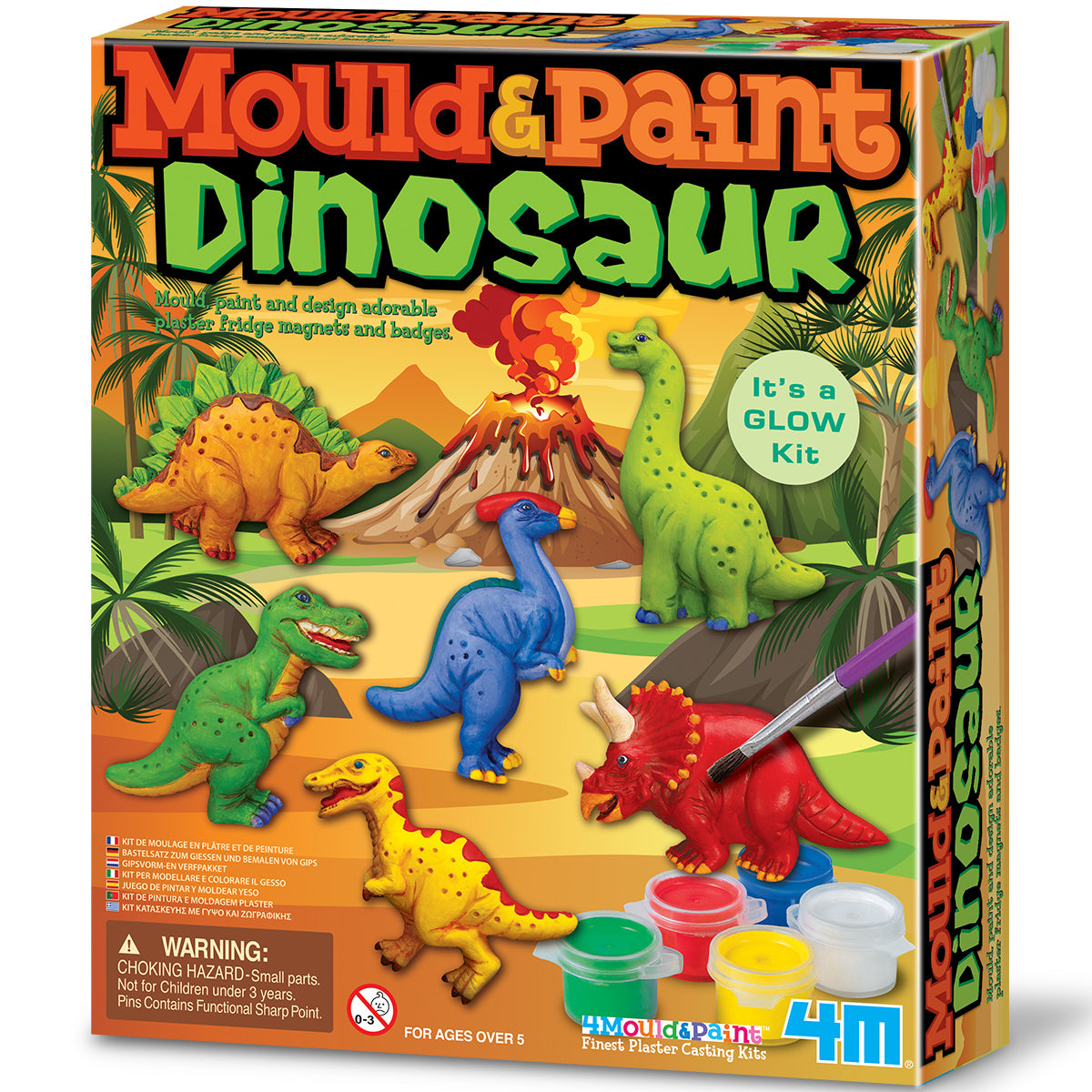 Dinosaurios Mould and Paint 4M