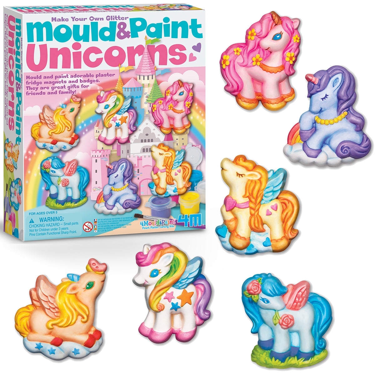 Unicornios Mould and Paint 4M (Clásico, sin volumen 3D)