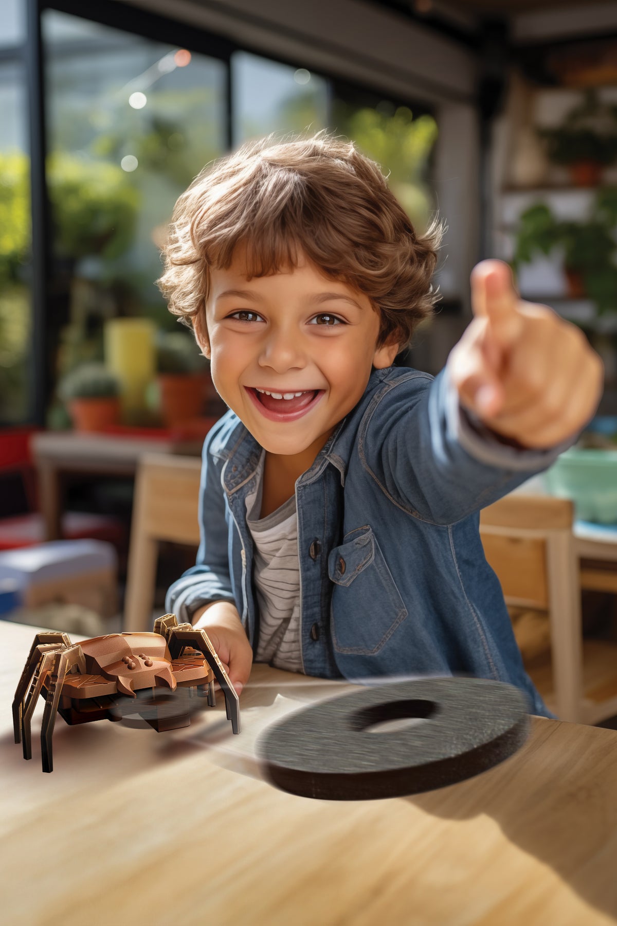 Lanzador de Discos SpiderBot KidzRobotix 4M