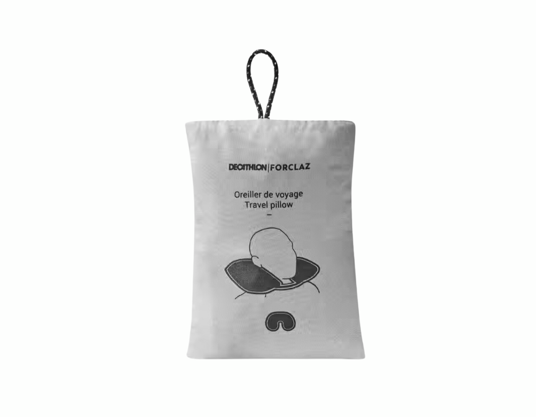 Almohada de cuello inflable de viaje compacta