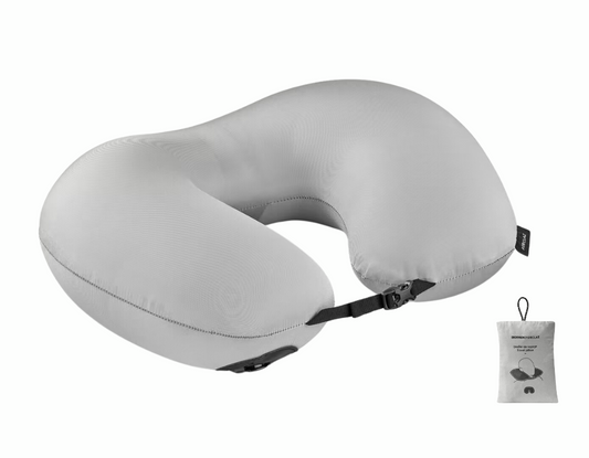 Almohada de cuello inflable de viaje compacta