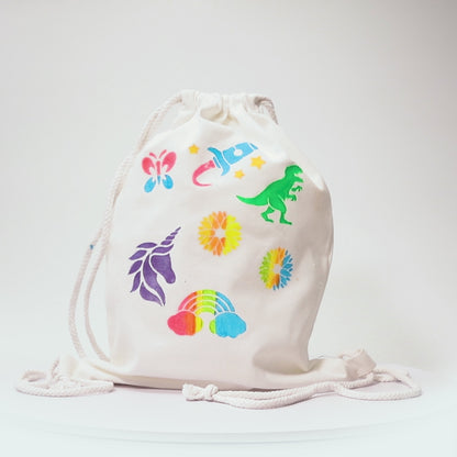 Kit de Estampado con Stencil para Mochila KidzMaker 4M