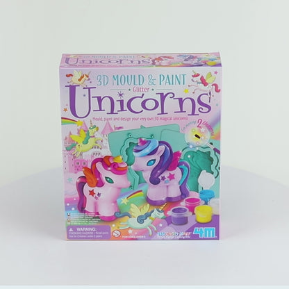 Unicorns 3D Mold and Paint 4M
